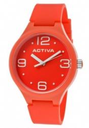 Activa AA101-007 Women's Red Dial Red Polyurethane