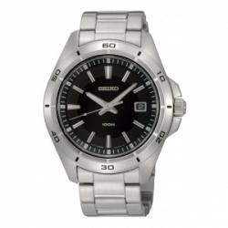 Seiko SGEE89P1 Stainless Steel Sapphire Crystal Black Dial 1