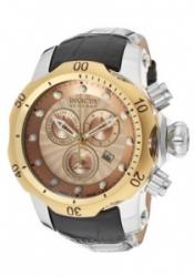 Invicta 10818 Men's Venom/Reserve Rose Gold Textured Dial Black G
