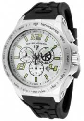 SWISS LEGEND 10040-02S Men's Sprint Racer Chronograph White Dial Black