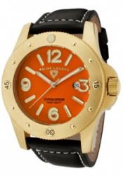 SWISS LEGEND 20188-YG-06 Men's Conqueror Orange Dial Gold To SWISS LEGEND 20188-YG-06 Men's Conqueror Orange Dial Gold To
