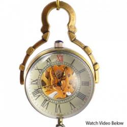 Steampunk Glass Globe Necklace Watch