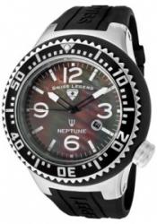 SWISS LEGEND 21818P-01-MOP Men's Neptune Black MOP Dial Black Sil
