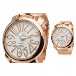 Pocket Style Rose Gold Mesh Watch