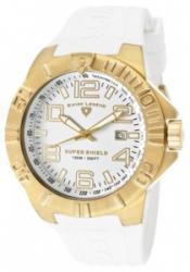 SWISS LEGEND 40117-YG-02 Men's Super Shield White Dial Gold Tone 