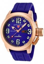 SWISS LEGEND 10543-RG-03 Men's Submersible Violet Blue Dial Rose 