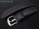 FS : 22mm Black Stitching Carbon Fiber Pattern Replacement watch Straps FS : 22mm Black Stitching Carbon Fiber Pattern Replacement watch Straps