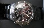 FS: MOVADO GENTS JR SPORT BLACK PVD QUARTZ CHRONOGRAPH 0606066 Box/Paps